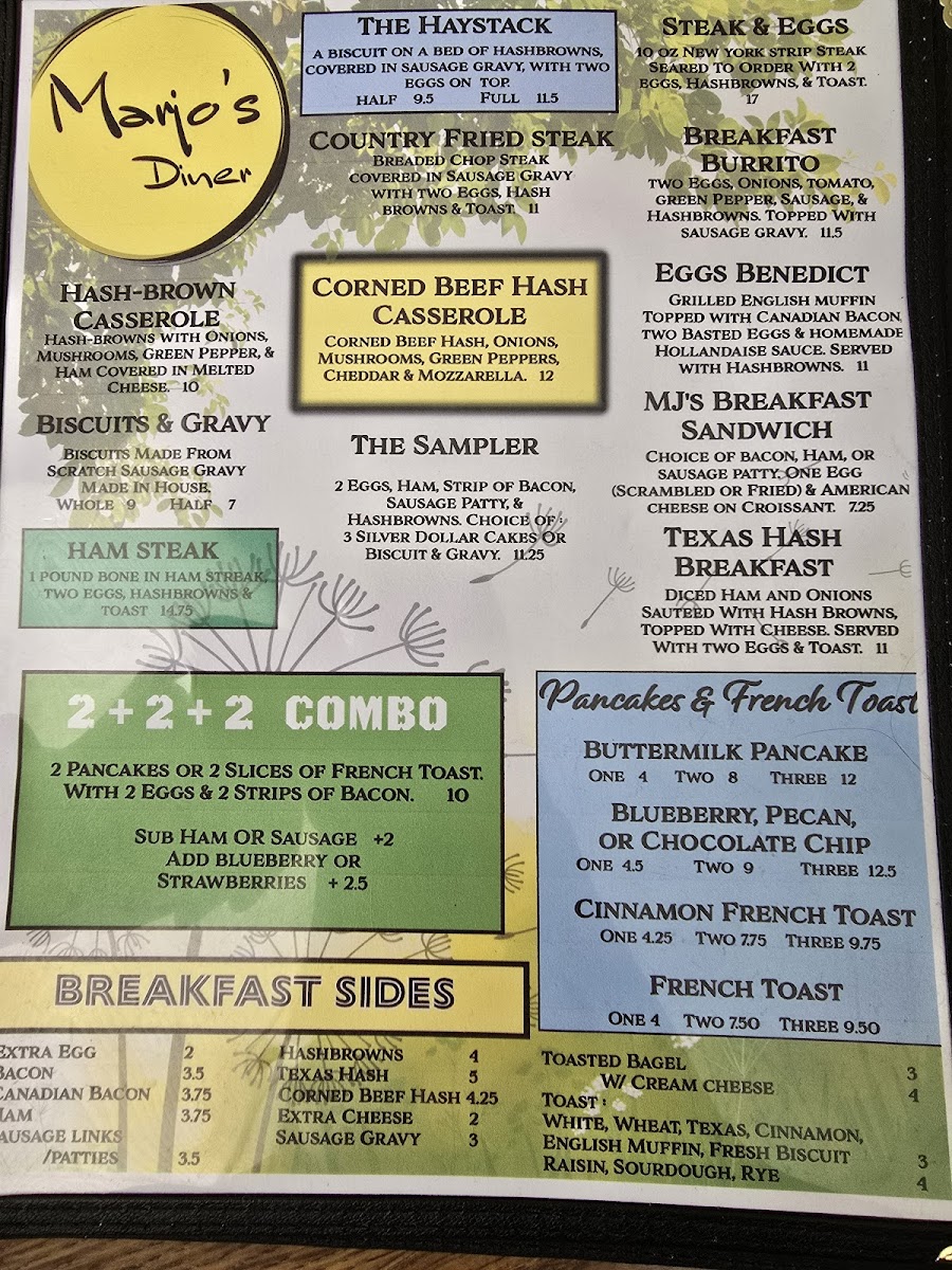 Menu Mar-Jo's Diner-2