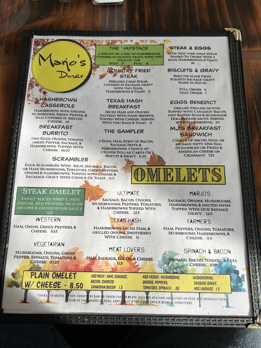 Menu Mar-Jo's Diner-6