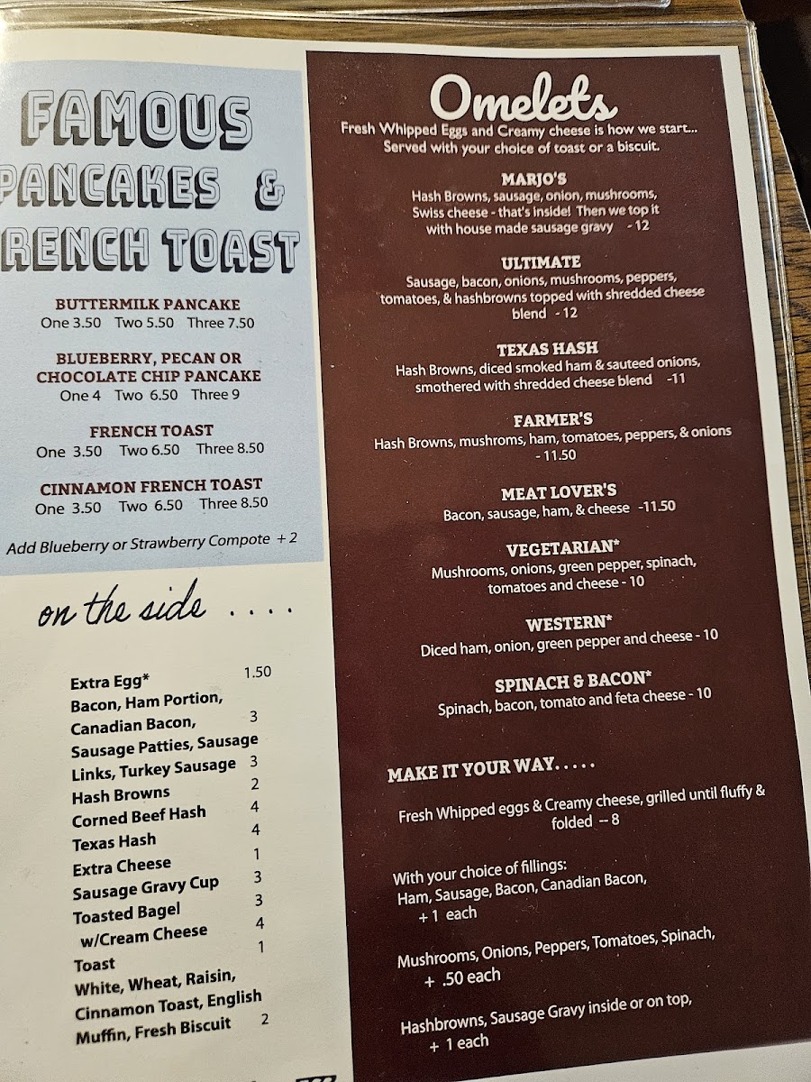 Menu Mar-Jo's Diner-9